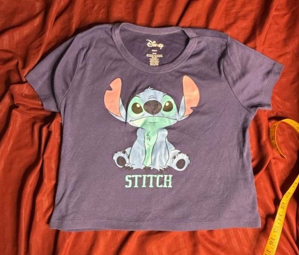 Disney Lilo & Stitch Graphic T-Shirt XL/XG Purple
